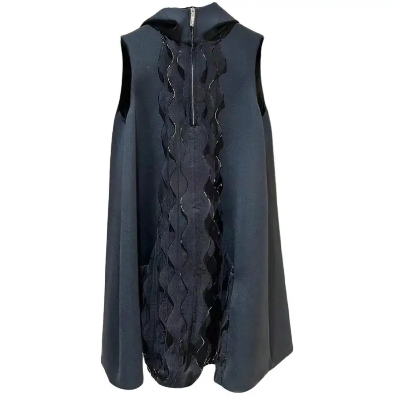 CHANEL Sleeveless Dress Women's Black
