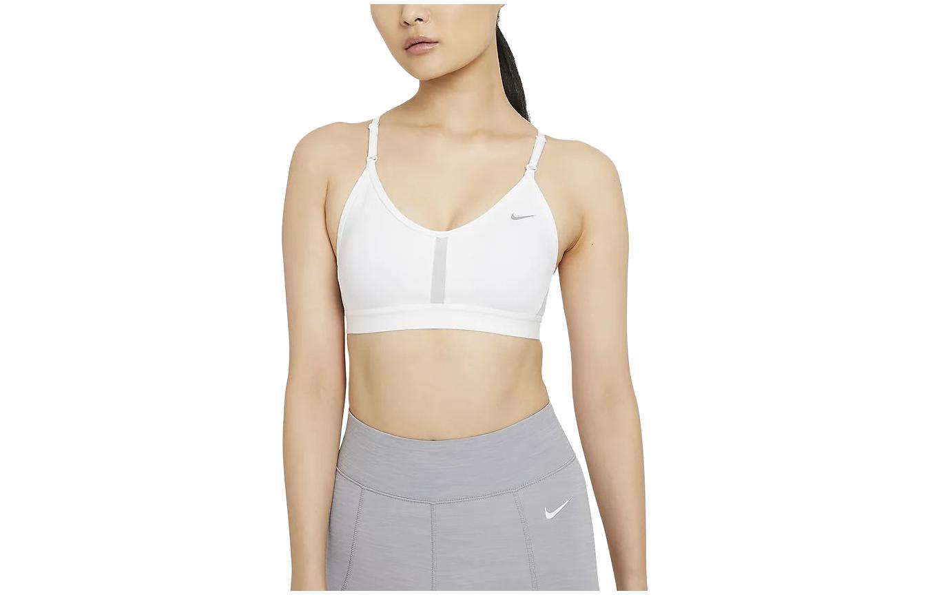 Nike Dri-FIT Solid Light Support Padded Sports Bra White