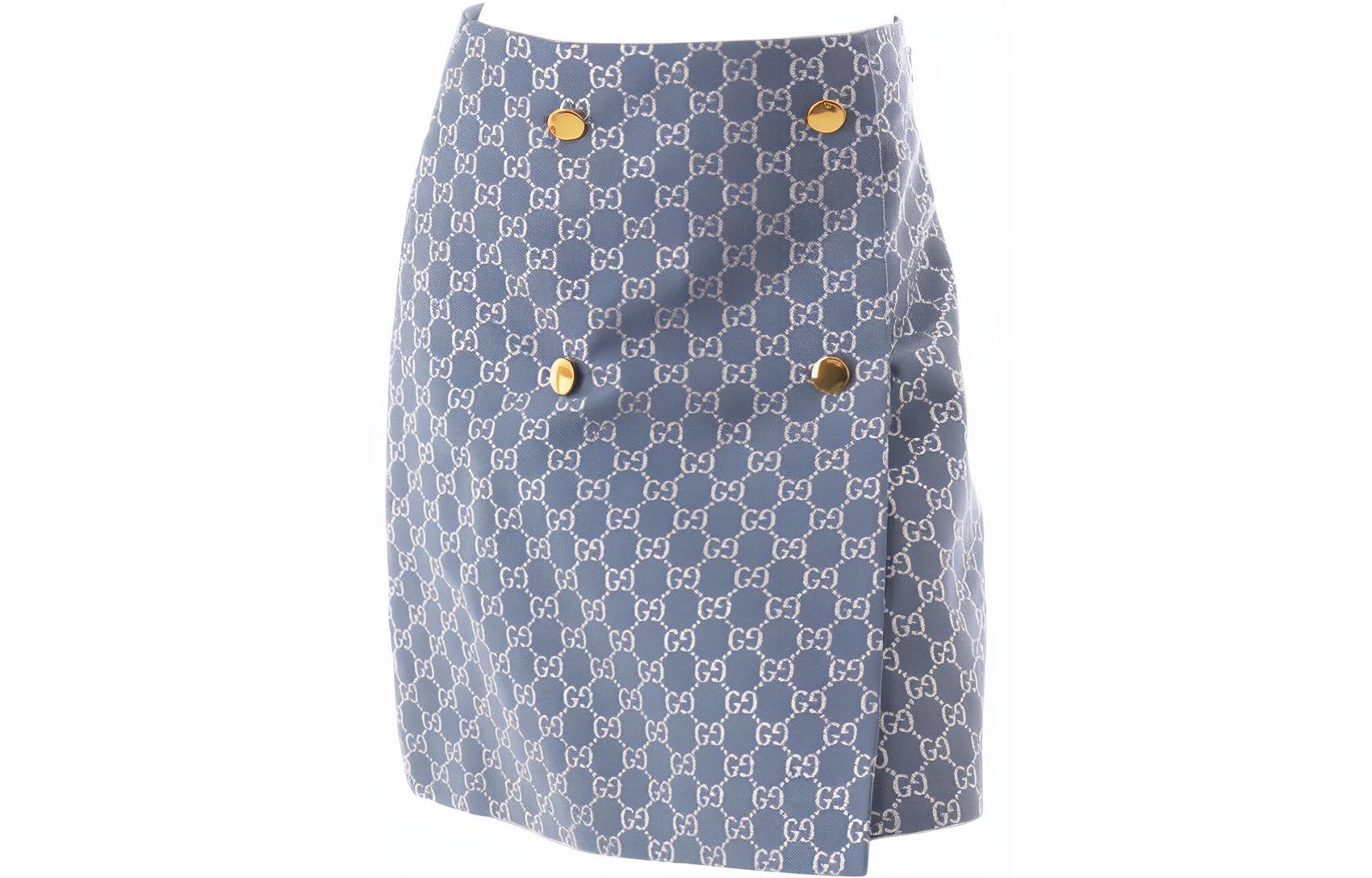 GUCCI SS21 Casual Short Skirts Women's Blue