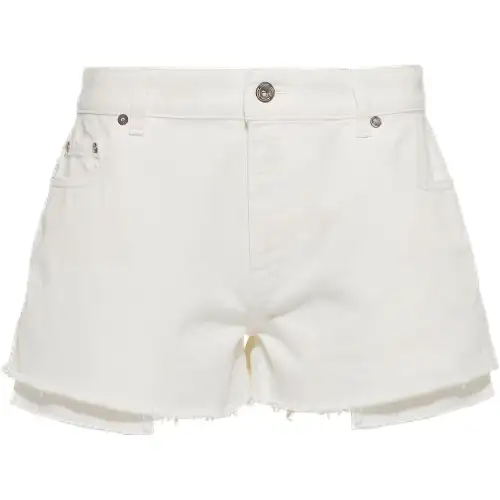 MIU MIU Denim Shorts Women's White Moderate Other