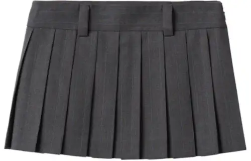 MIU MIU Casual Short Skirts Women's Gray