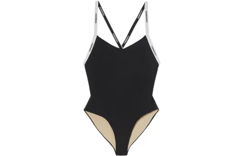 Burberry One Piece Swimsuits Women's Black Triangle One Piece Swimsuit