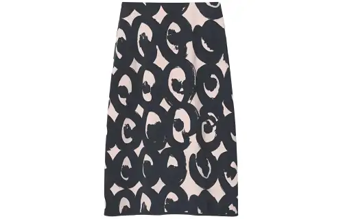 UNIQLO X Marimekko Casual Long Skirts Women's Black Moderate Mid Length Other