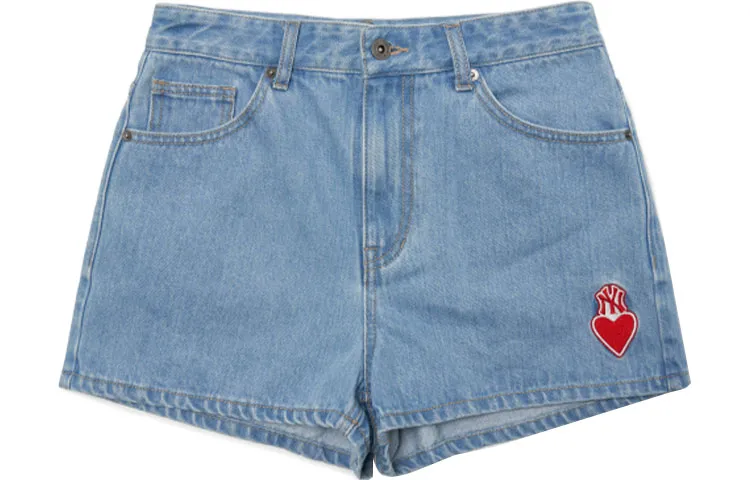 MLB New York Yankees Denim Shorts Women's Blue Moderate Other