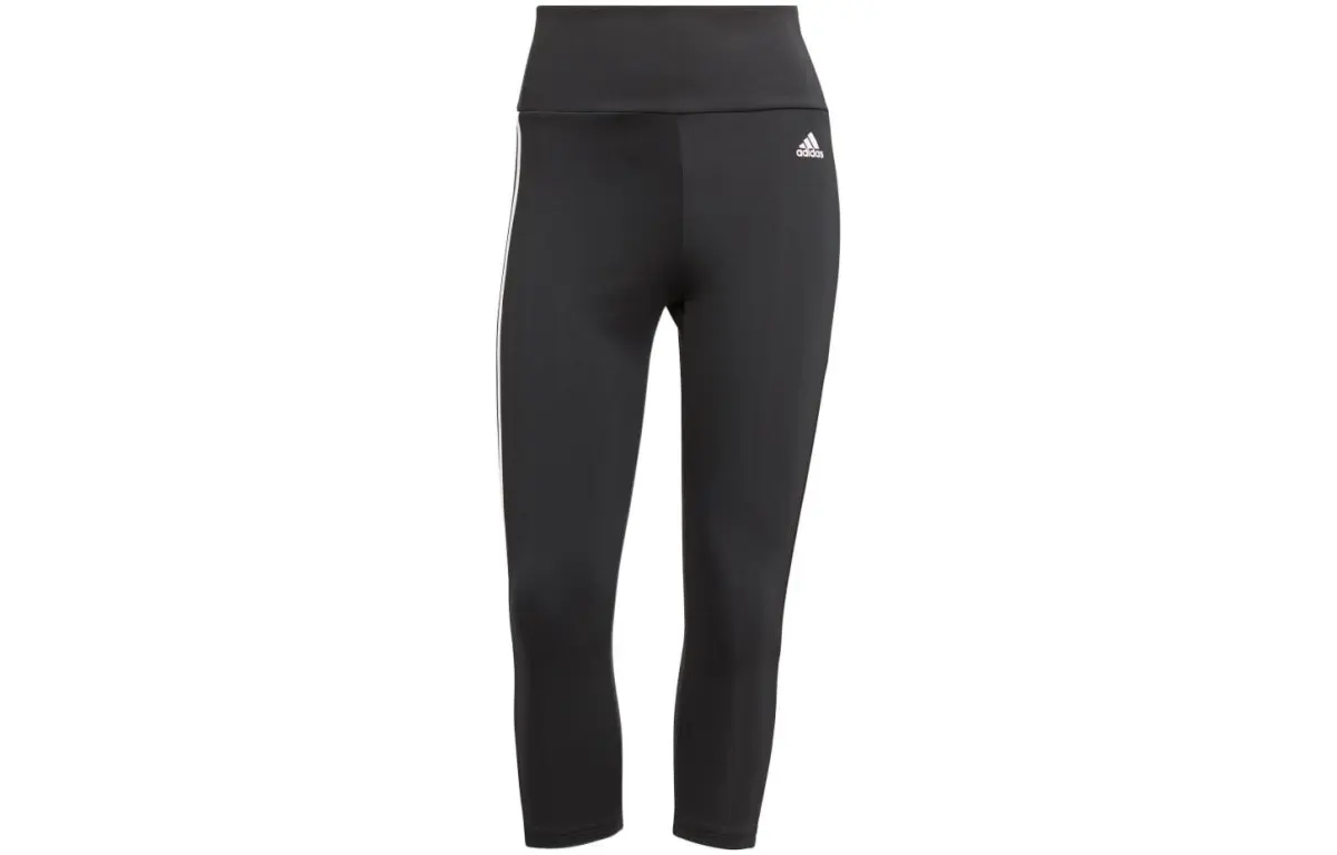 Adidas Free Shipping With AdiClub Designed To Move High Rise 3 Stripes 3/4 Sport Leggings