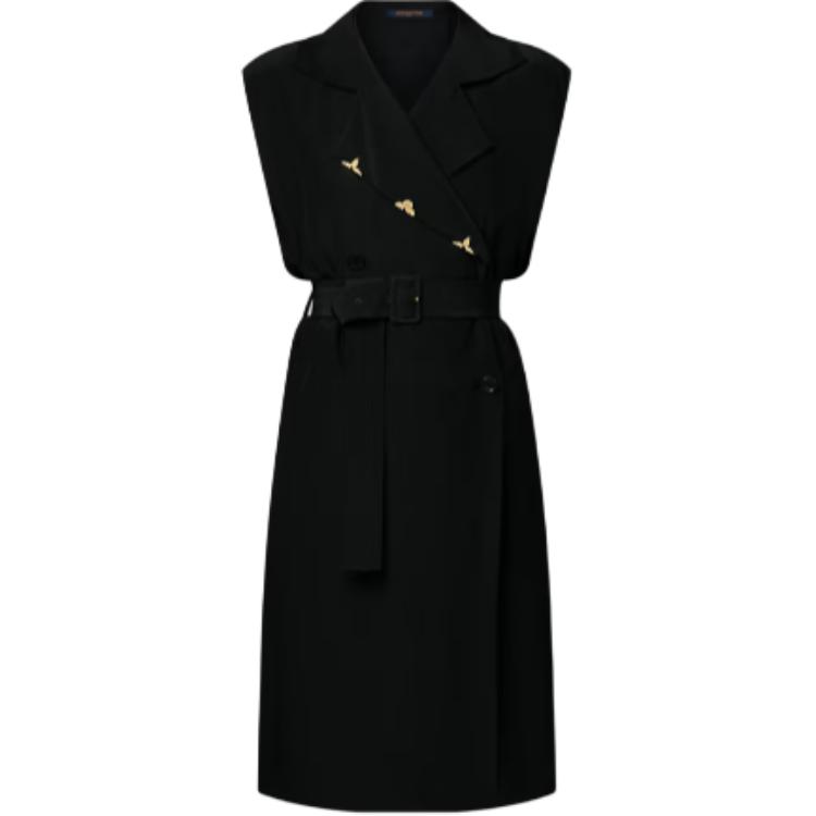 LOUIS VUITTON Belted Double Breasted Dress