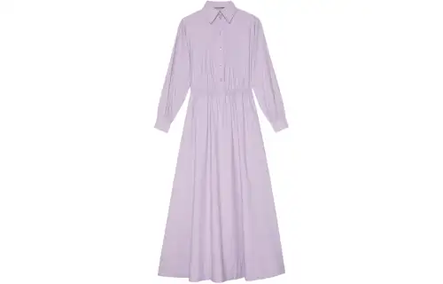 GUCCI Long Sleeved Dress Women's Light Purple