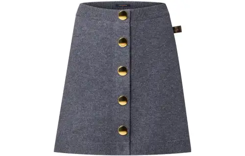 LOUIS VUITTON Casual Short Skirts Women's Gray