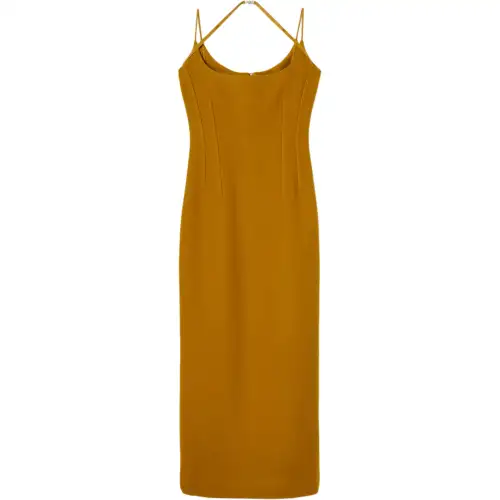 GUCCI Slip Dress Women's Yellow
