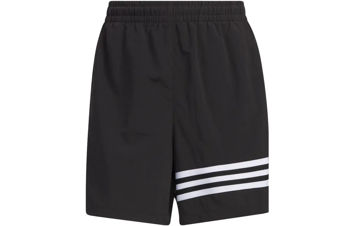 Adidas Originals Sports Shorts Women's Black Moderate Wide Leg Pants