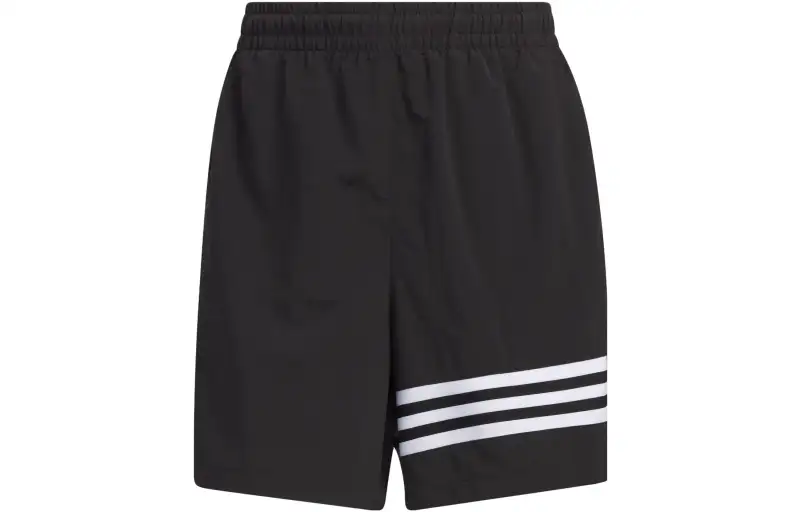 Adidas Originals Sports Shorts Women's Black Moderate Wide Leg Pants