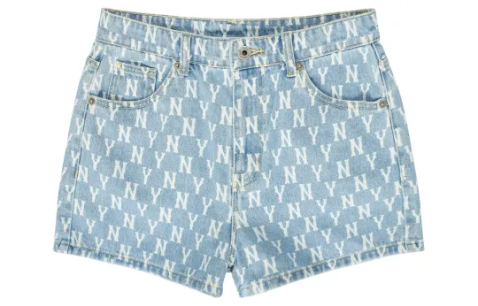 MLB Denim Shorts Women's Light Blue