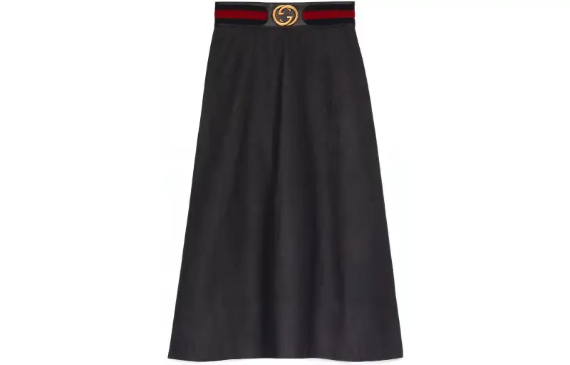 GUCCI Denim Short Skirts Women's Black