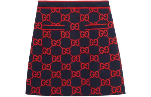 GUCCI Wool-jacquard Skirt