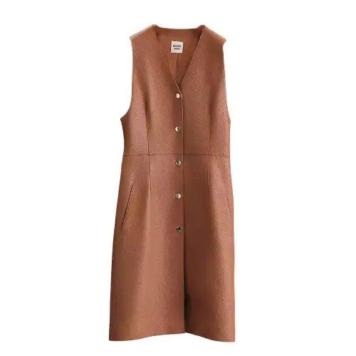 HERMES SS25 Sleeveless Dress Women's Brown