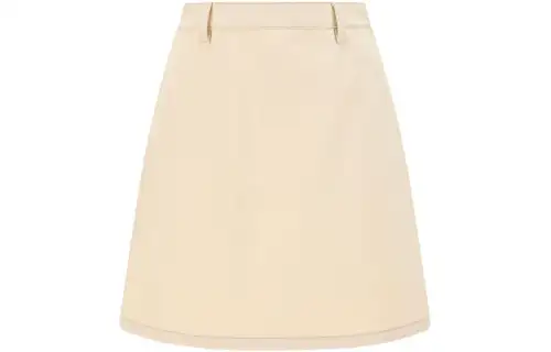 PRADA SS23 Casual Short Skirts Women's Beige Yellow
