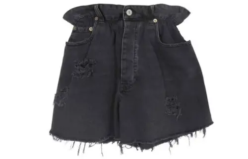 MIU MIU SS22 Denim Shorts Women's Black