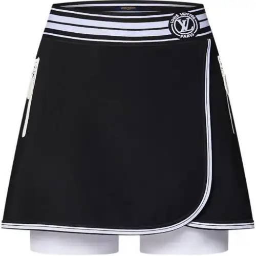 LOUIS VUITTON Lv Stripe Hybrid Skirt