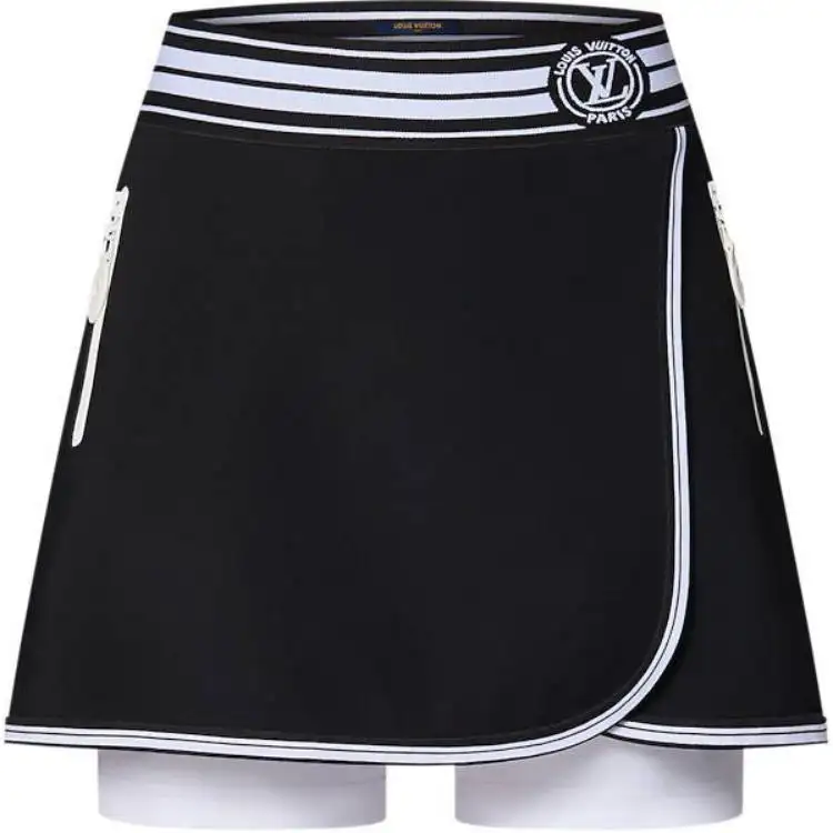 LOUIS VUITTON Lv Stripe Hybrid Skirt