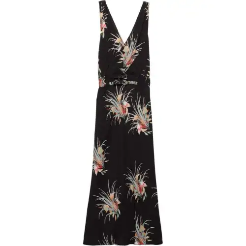PRADA Floral jacquard Midi Dress
