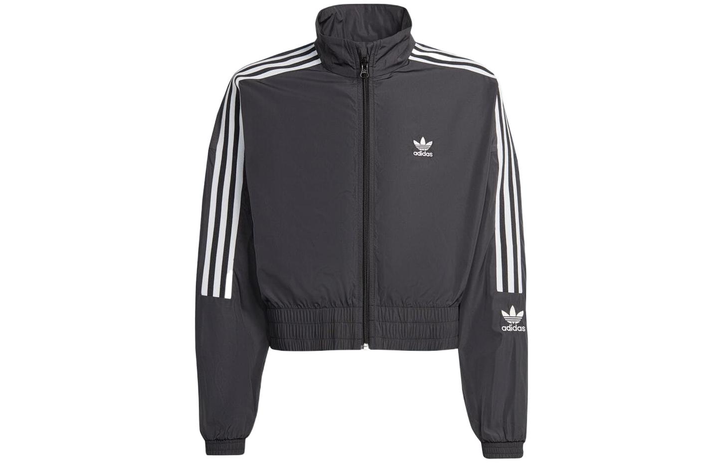 Детская куртка adidas originals ADICOLOR CROP (черная)
