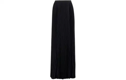 Balenciaga Elegant Black Maxi Skirt Black
