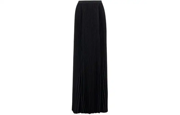 Balenciaga Elegant Black Maxi Skirt Black