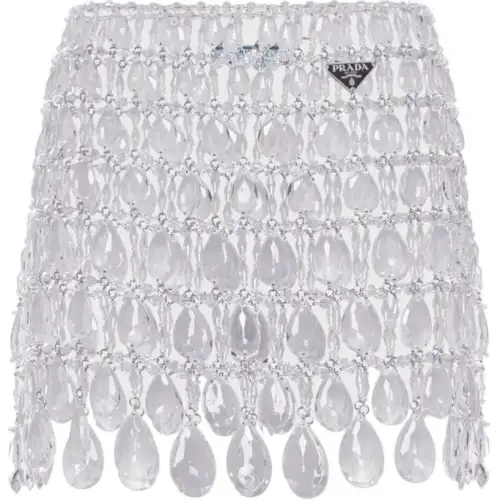 PRADA Casual Short Skirts Women's White