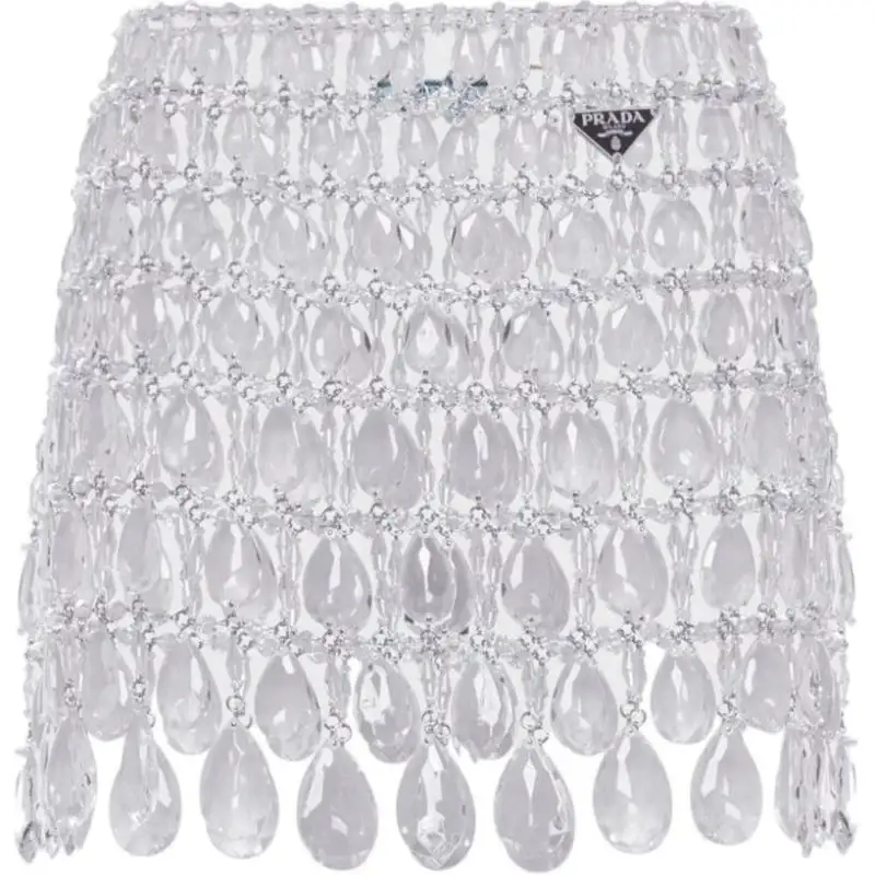 PRADA Casual Short Skirts Women's White