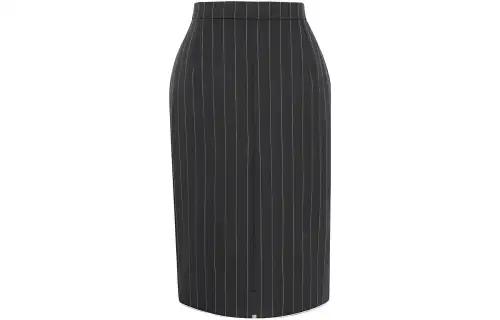 SAINT LAURENT Striped Pencil Skirt