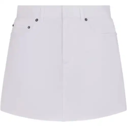 DIOR Logo Detailed Denim Mini Skirt