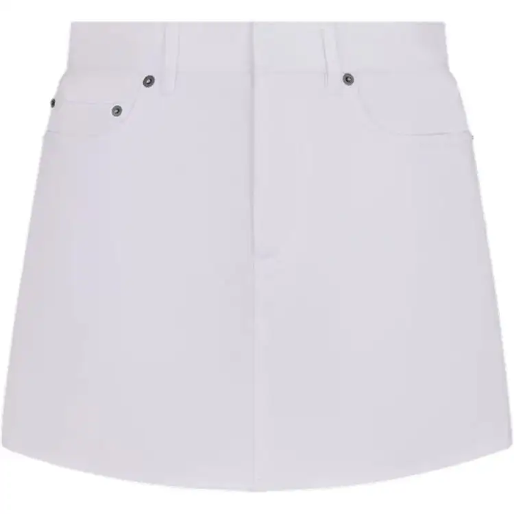 DIOR Logo Detailed Denim Mini Skirt