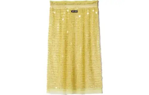 MIU MIU SS23 Casual Long Skirt Women's Yellow