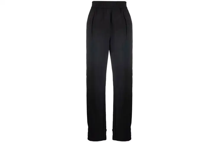 OFF-WHITE ankle-strap straight-leg trousers