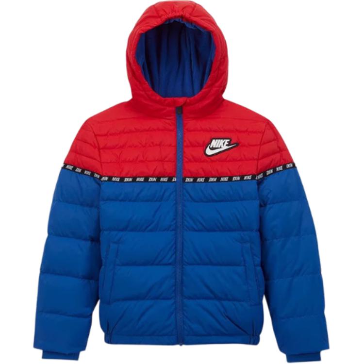 Куртка Nike Colorblock Padded Jacket (красно-синяя)