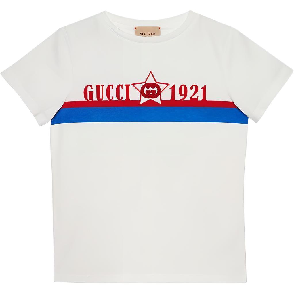Мужская футболка Gucci 547559-XJEJ4-9061 (белая)