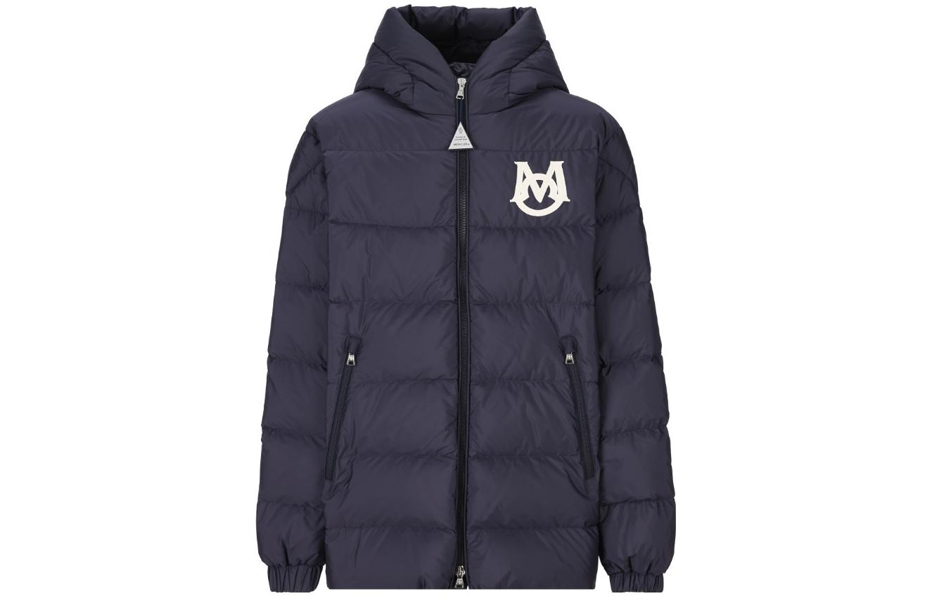 Мужская куртка Moncler Zip-Up Jacket (темно-синяя)