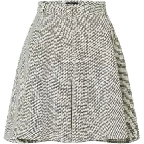 LOUIS VUITTON Casual Short Skirts Women's Gray