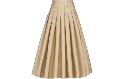 DIOR SS24 Casual Long Skirt Women's Gold