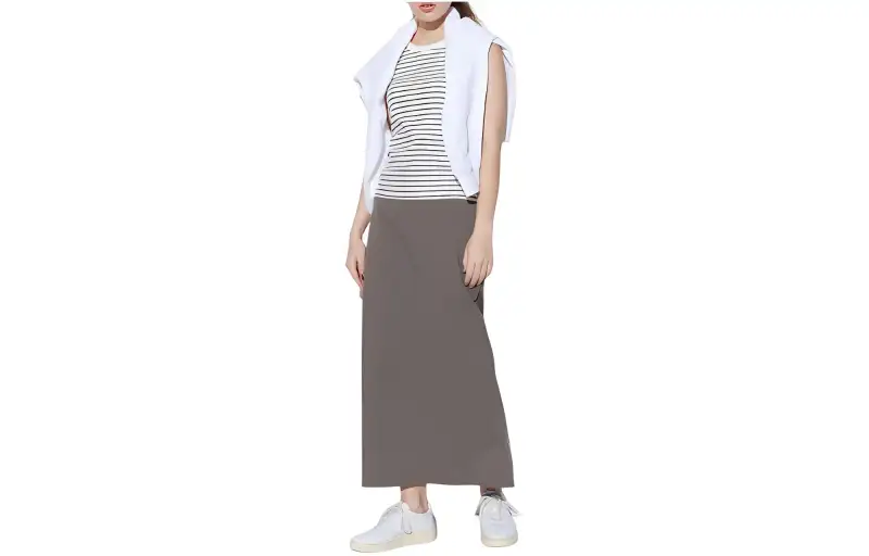 UNIQLO Casual Long Skirt Women's Camel