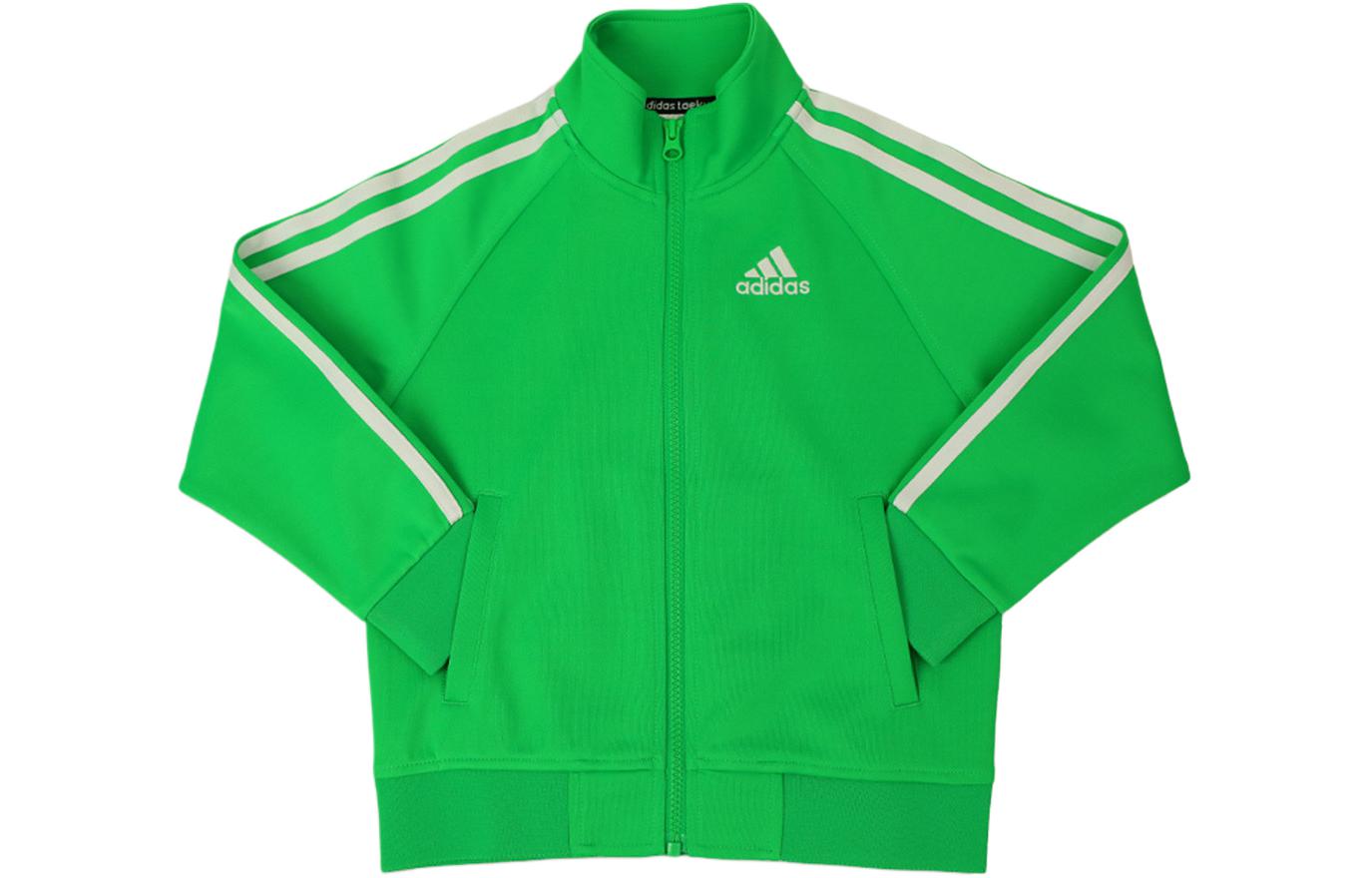 Куртка adidas (зелено-белая)
