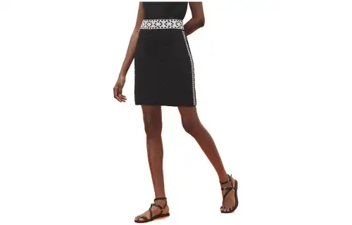 HERMES Casual Short Skirts Women's Black