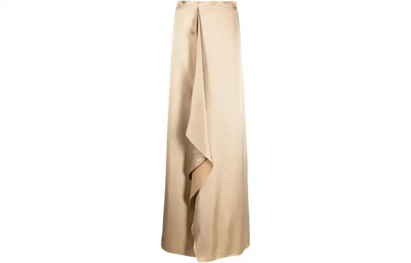 Polo Ralph Lauren Long pleated skirt, honey long skirt, high waist, classic length