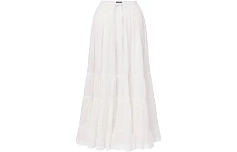 LOUIS VUITTON Casual Long Skirt Women's White