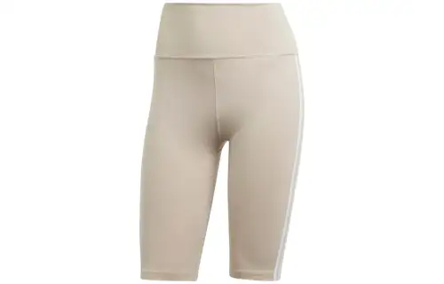 Adidas Originals Sports Shorts Women's Beige Moderate Tight Pants