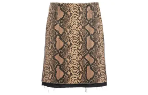 MIU MIU Casual Long Skirts Women's Khaki Moderate Mid Length Other