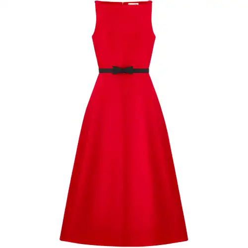 DIOR Sleeveless Dress Women's Red