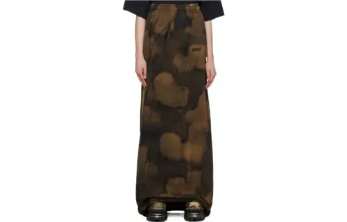 Vetements Casual Long Skirts Women's Brown Mid Length Other