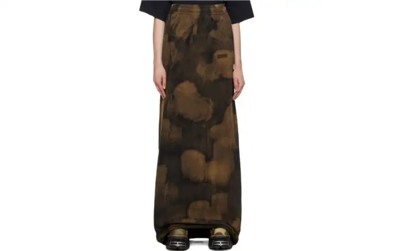 Vetements Casual Long Skirts Women's Brown Mid Length Other