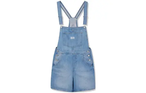 Levi's Denim Shorts Women's Blue Moderate Wide Leg Pants